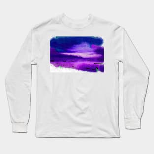 Cloudy Ocean Sunset Long Sleeve T-Shirt